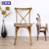 RCH-5001 French Style Stacking Oak Cross Back Chair Quality Choice thumbnail-3