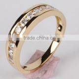 Wholesale Jewelry 2015 Fashion Design 925 Silver Ring Flower CZ Gold Plated Ring thumbnail-3