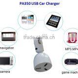 CE and FCC Certified Multi-function 3 Port USB Car Charger Adaptor thumbnail-5