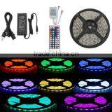 16.4ft 5050 RGB 300LED SMD Strip Lights Lamp IP65+44 Key Remote+12V 5A Adapter