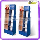 Promotion Advertising Cardboard Counter Top Display Unit for 18PCS Diy Peanut Chocolate