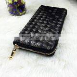 High Quality Fashion Black Women PU Wrinkle Cluth Wallet Famous Brand Designer Bag Purse Wallet thumbnail-3