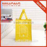 Reusable Yellow Hook and Loop Wholesale pp Woven Laminated Shopping Tote Bag thumbnail-1