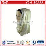 Wholesale Women Plain Long Shimmer Scarf thumbnail-3