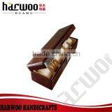 High-end pu Leather Watch Packaging,watch Case With Compartments,brown Leather Watch Box With Siliver Lock