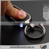 Luxury Dual Ring Men's Flashlight LED Keychain thumbnail-3