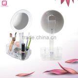 Makeup Mirror Vanity Organizer Led Lighted Mirror Powerme