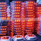 Led Solar Aluminum Horseshoe Shape Reflective Street Road Stud Marker Light thumbnail-6