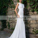 Newest Sexy Elegant Wedding Dress Olaso With Charming Cut on the Back thumbnail-1