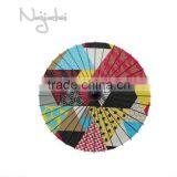 Unusual Shape Colorful Hand Painted Handmade Japanese Cloth Paper Umbrella thumbnail-1