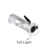 9 LED Energy Saving Lamp Argyle Flashlight Torch Silver thumbnail-2