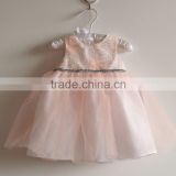 cheap Appliqued baby cotton frocks designs for party