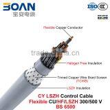 CY LSZH Control Cable, 300/500 V, Flexible CU/HF/PETP/TCWB/LSZH (BS 6500/BS EN 50525-3-11) thumbnail-1