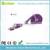 1/2/3M Micro USB Flat Noodle Charger Cable Cord for HTC LG Samsung Galaxy S4 S3 thumbnail-1
