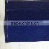 indigo knitted slubby denim fabric:310gsm 91%cotton 9%spandex from Changzhou China