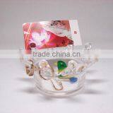 Glass Crown Design Jewelry Container