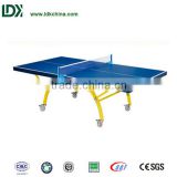 18mm Thick Galvanized Steel Double Folding Indoor Table Tennis Table