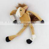 Creative Cartoon Stuffed Plush Naimal Style 15 cm Small Horse Fridge Magnet Toy Doll