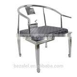 Modern Staimless Steel Marble Dining Chair Series thumbnail-2