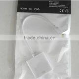 White Color Micro HDMID Male to VGA Female Cable Adapter Top Quality