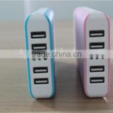 5V/2A Multi outputs power bank 20000mah with battery level indicator,4 outputs universal power bank