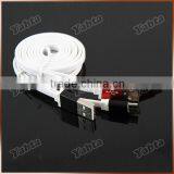 Custom Laser Logo 1M Aluminum Micro USB Cable, Flat 5 Pin Micro USB Data Charging Cable For Samsung thumbnail-2