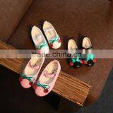 In the Autumn of 2016 Children's Shoes Super Soft Girls Princess Shoes Cute Cherry Dance Shoes Wholesale thumbnail-1