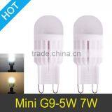 LED Lamp G9 5W 7W Mini LED G9 Bulb Lamp Ceramic Crystal High Power 360 Degree Corn Led Light Factory Price With CE&RoHS