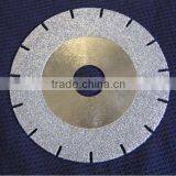 4.5" U-slot Electroplated Diamond Blades With Diamond Coated Side