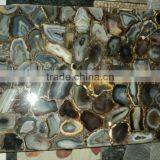 Natural Agate Gemstone Table , Semi Precious Stone Table