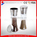 Premium Stainless Steel Salt and Pepper Grinder Set,Brushed Stainless Steel Pepper Mill and Salt Mill