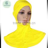 NEW yellow NECK COVER Cotton Inner ninja scarf; Islam inner HIJAB/scarf;MUSLIM UNDERSCARF