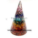 Chakra Orgone Antenna :Wholesale Healing Antenna : Chakra Layered Orgone Antenna thumbnail-2