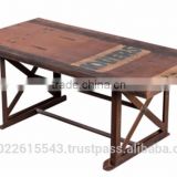 Metal Industrial Coffee Table ,Industrial Coffee Tabl,Vintage Industrial Coffee Table