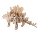 Qaba Funny Robotic 3D Wooden Dinosaur Puzzle - Stegosaurus thumbnail-2