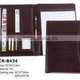 Unique Design Presentation Folders / pu Leather Conference Folder Factory Price / File Folder a4 Size