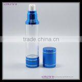 Manufacture 10ml 30ml 50ml Silver Airless Cream Bottle 100ml 120ml 200ml Good Design Blue/gold/silver Airless Perfume Bottle thumbnail-3