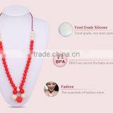 Mixed Shape Pendant Necklace Silicone Bead Necklace thumbnail-3