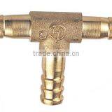 Brass Marterial ,brass T Type Hose Barb Connector With Od10 12 14 mm ,brass Hose thumbnail-2