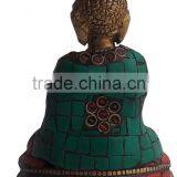 Brass Buddha Statue With Stone Finish thumbnail-2