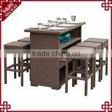 Modern Rattan Outdoor High Chairs Bar and Lounge Furniture thumbnail-2