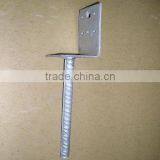 Galvanized L-TYPE Post Anchor