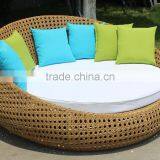 Modern Sofa Sunbed Rattan Round Bed Used Patio Furniture thumbnail-4