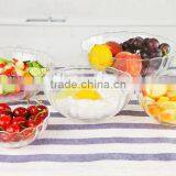 Elegant Glass Plate Salad Glass Bowl,Personalized Glass Fruit Bowl. thumbnail-6