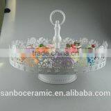 Cinderella Carriage Cake Stand 3 Tiers Lace Design Cake Stand in Metal thumbnail-1