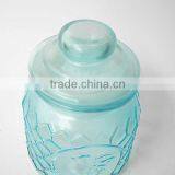 Turquoise Glass Oul Food Grade Container With Glass Seal Lid thumbnail-3