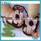 Fashion Soft Hand Crochet Baby Shoes Fancy Baby Girls Shoes Cute Crochet Knitting Baby Shoes thumbnail-5