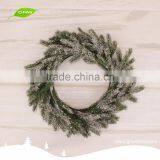 GNW CHWR-1605055 2016 Promotional Decoration Flocked Snowing Christmas Wreath Wholesale thumbnail-2