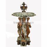 Garden Large Outdoor Woman Dancing Water Copper Fountain thumbnail-1