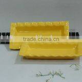 Cheap Hot Sale Yellow Ceramic Wave Plate thumbnail-1